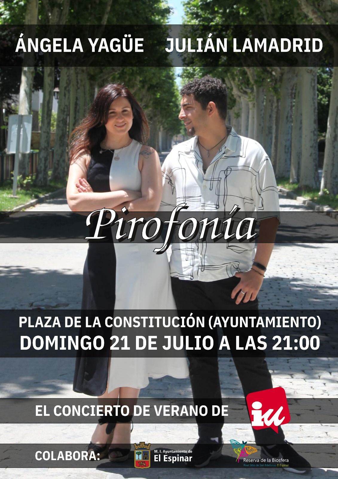 Concierto de Ángela Yagüe y Julián Lamadrid. Plaza de la Constitución.